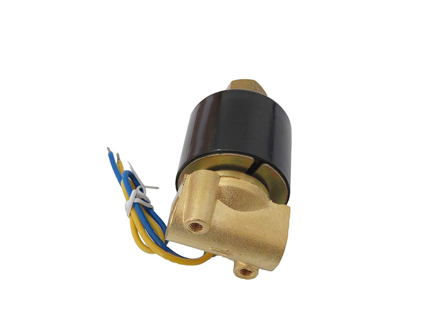 High Performance 1/4 Inch Normally Open 12V DC Brass Solenoid Valve - NPT Thread for Water, Air, Gas Control in HVAC, Irrigation & Industrial Applications