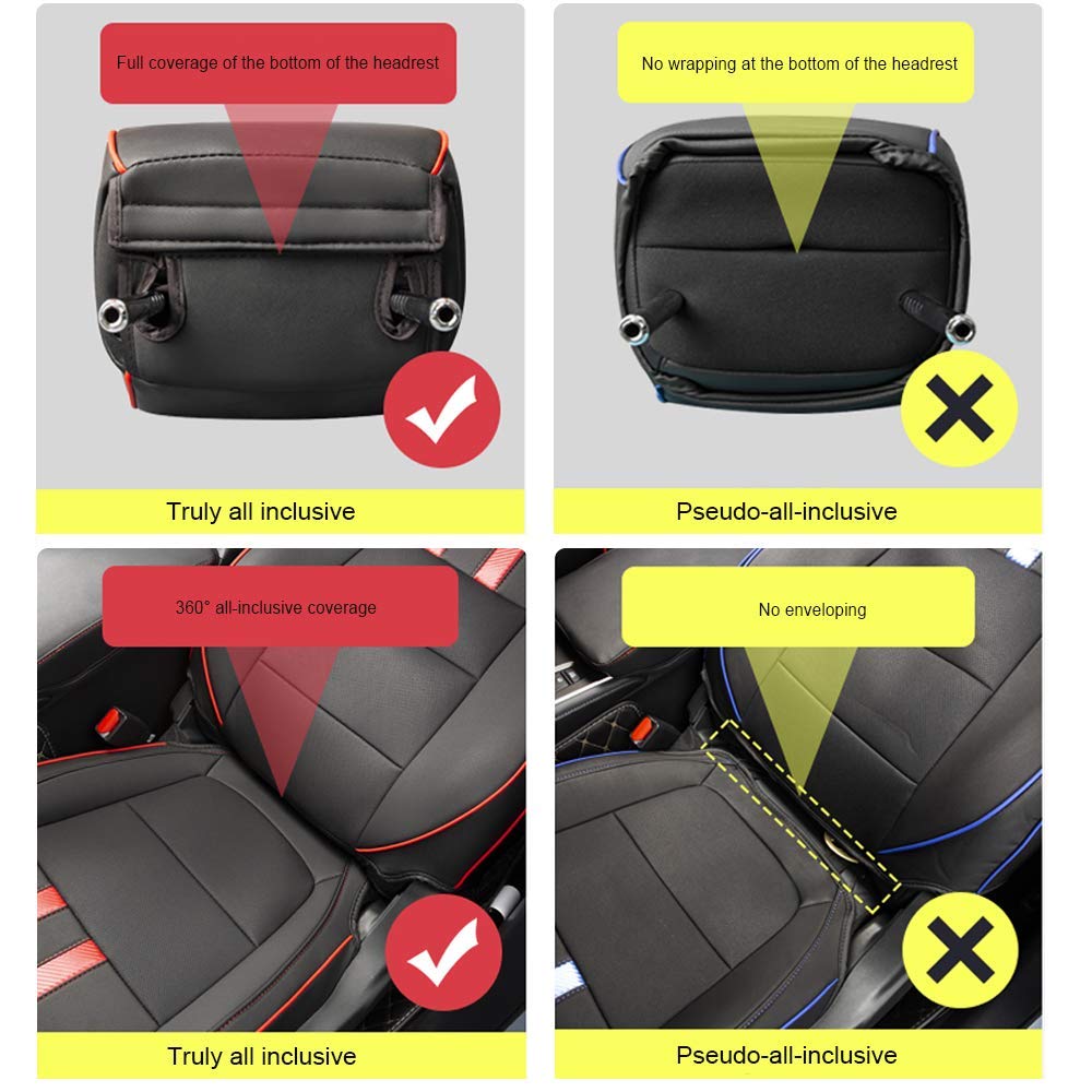 Premium Custom Leather Seat Covers for Land Rover Range Rover 5-Seat (2013-2015) - Red LCD Screen Protection | Luxury Car Interior Upgrade for Road Trips & Daily Commute