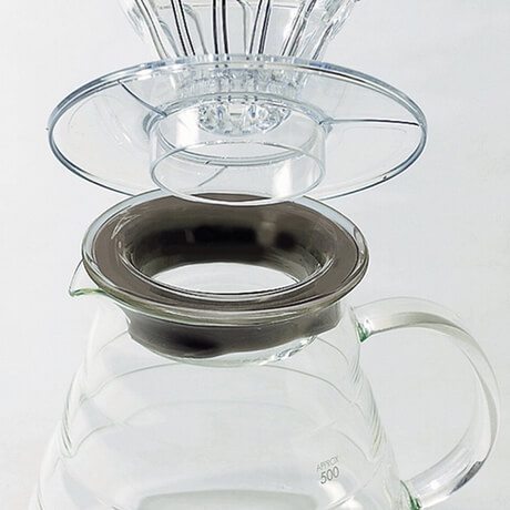 Hario V60 Clear Range Server - 700ml Glass Coffee Dripper & Carafe for Pour Over Brewing - Perfect for Home, Office, and Specialty Coffee Shops