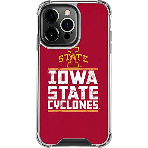 Skinit Clear iPhone 13 Pro Case - Officially Licensed Iowa State Cyclones Design | Slim Protective Cover for Everyday Use, School & Game Day