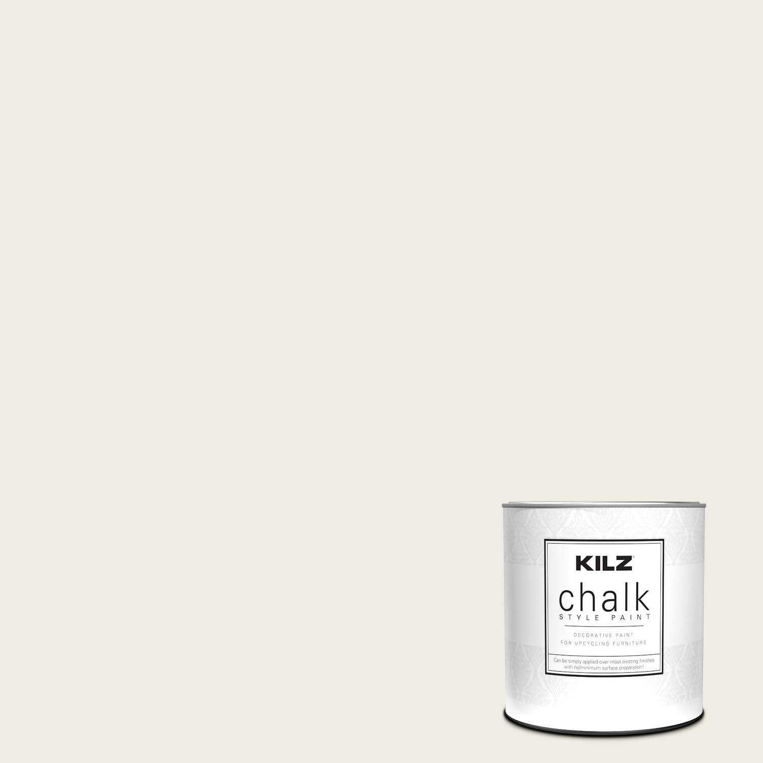 KILZ Chalk Style Paint - Ultra Flat White Interior Paint (1 Quart) for Furniture, Cabinets & DIY Home Decor Projects
