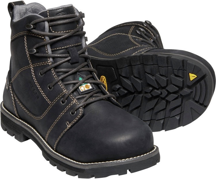 Keen Seattle Women's Size 6 Waterproof Steel Toe Work Boots - OSHA Approved Safety Shoes for Construction, Warehouse & Outdoor Work (Model 1022104)