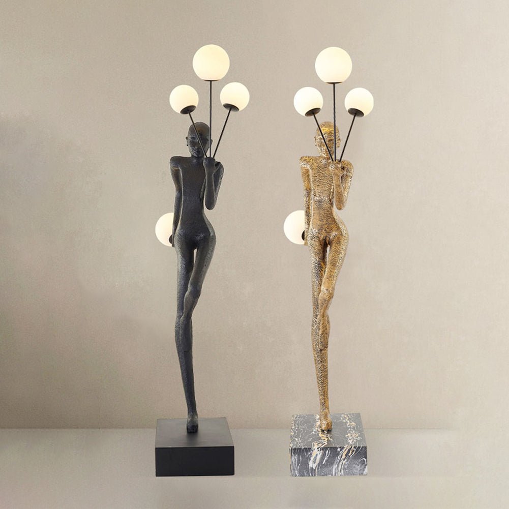 Juggling Sculptor Floor Lamp - Modern Artistic Lighting for Living Room, Bedroom & Office - Perfect for Home Decor and Ambient Illumination