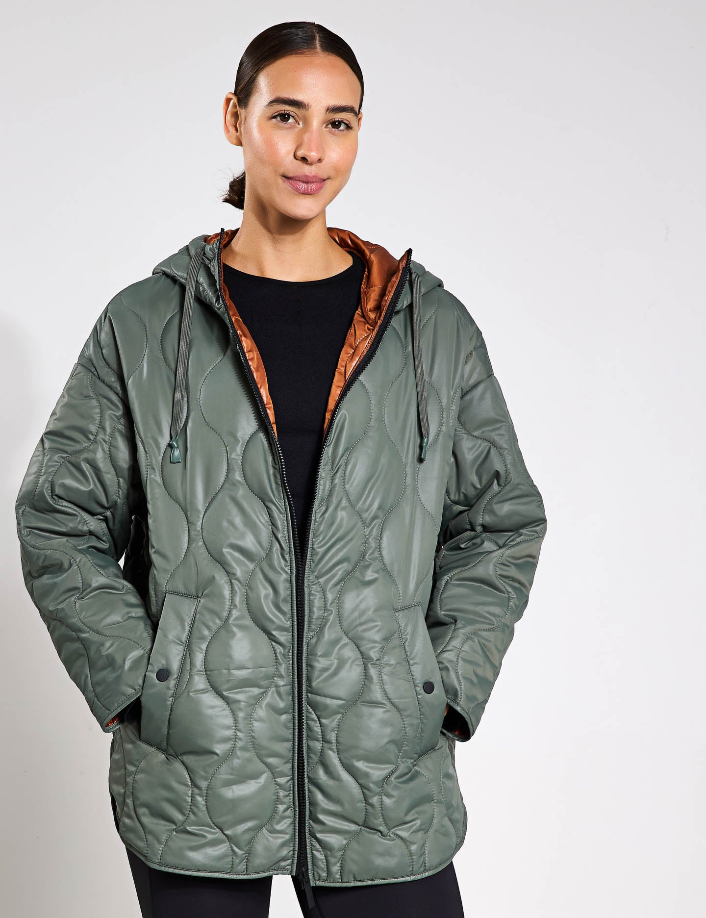 Ashley Jacket for Women - Waterproof Winter Coat with Hood, Warm Fleece Lining - Perfect for Hunting, Hiking & Outdoor Adventures in Gingerbread Color