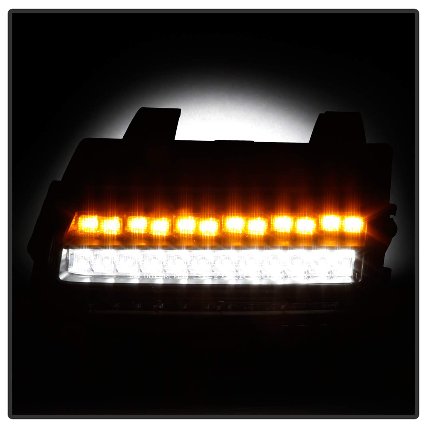 Spyder 5086785 Full LED Front Bumper Lights for Jeep Wrangler 2018-2019 | Sequential Turn Signals | Black Housing | Compatible with Halogen Models Only (Not for LED Models) | Off-Road & Night Driving Upgrade