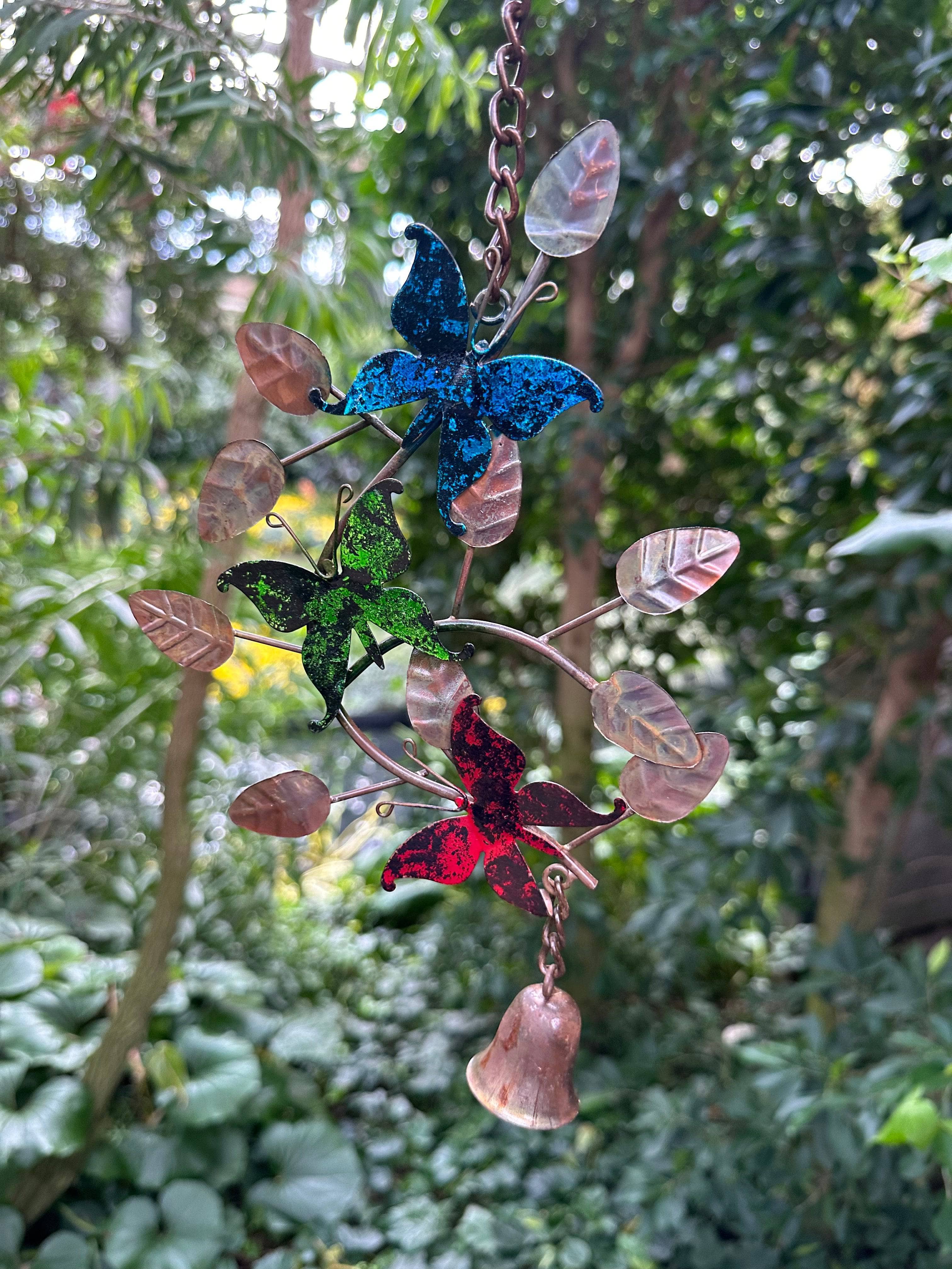 Butterflies on Branches Hanging Ornament - Elegant Home Decor for Living Room, Bedroom, Nursery & Outdoor Garden Party Decorations