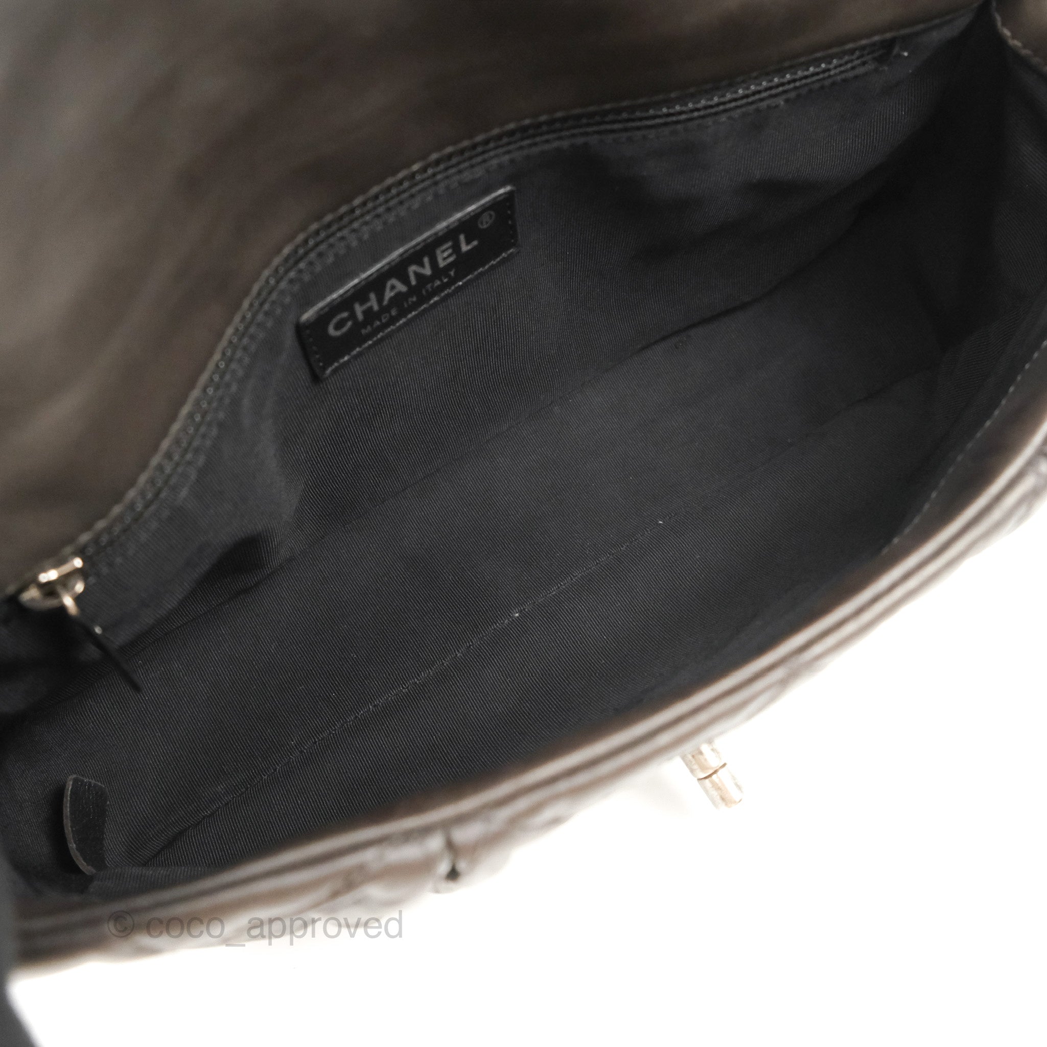 Chanel Quilted Flap Bag in Iridescent Dark Brown Calfskin with Ruthenium Hardware - Luxury Crossbody Purse for Women, Perfect for Parties, Dates & Evening Events