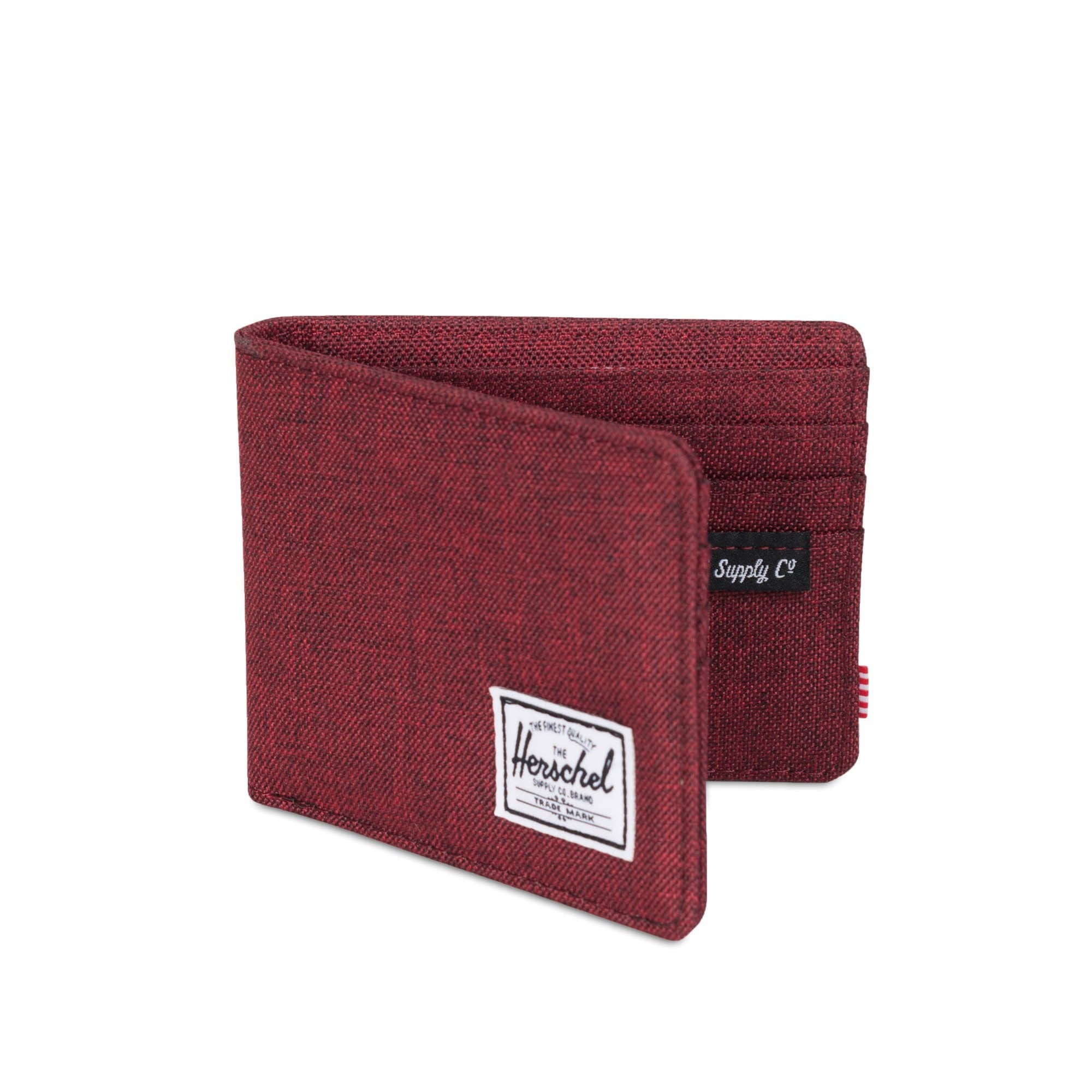 Herschel Roy Wallet - RFID Blocking Slim Bifold Wallet for Men - Premium Leather Crosshatch Design - Perfect for Wine Tasting & Everyday Carry