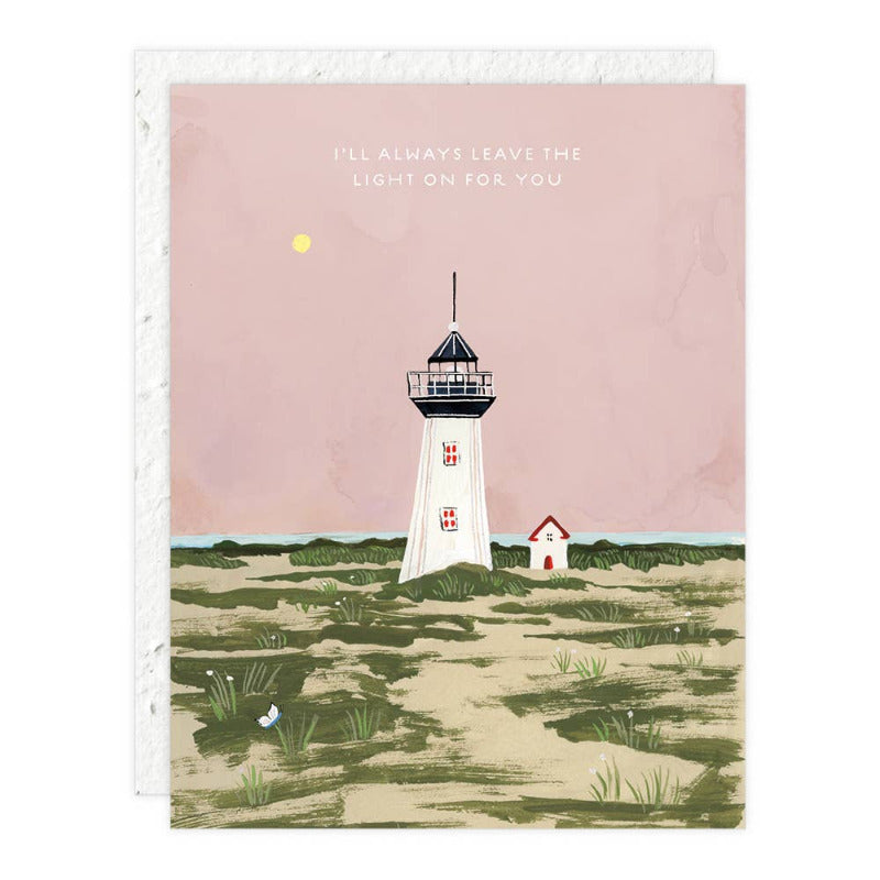 Beautiful Lighthouse Love & Friendship Greeting Card - Perfect for Anniversaries, Birthdays & Long-Distance Friends