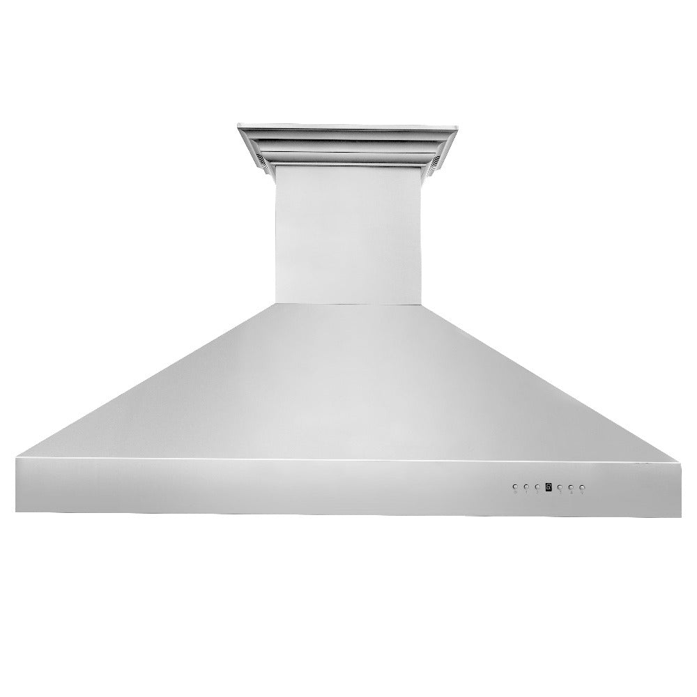ZLINE Professional Stainless Steel Wall Mount Range Hood with Built-in CrownSound Bluetooth Speakers (697CRN BT) - Perfect for Modern Kitchens & Open-Concept Living Spaces