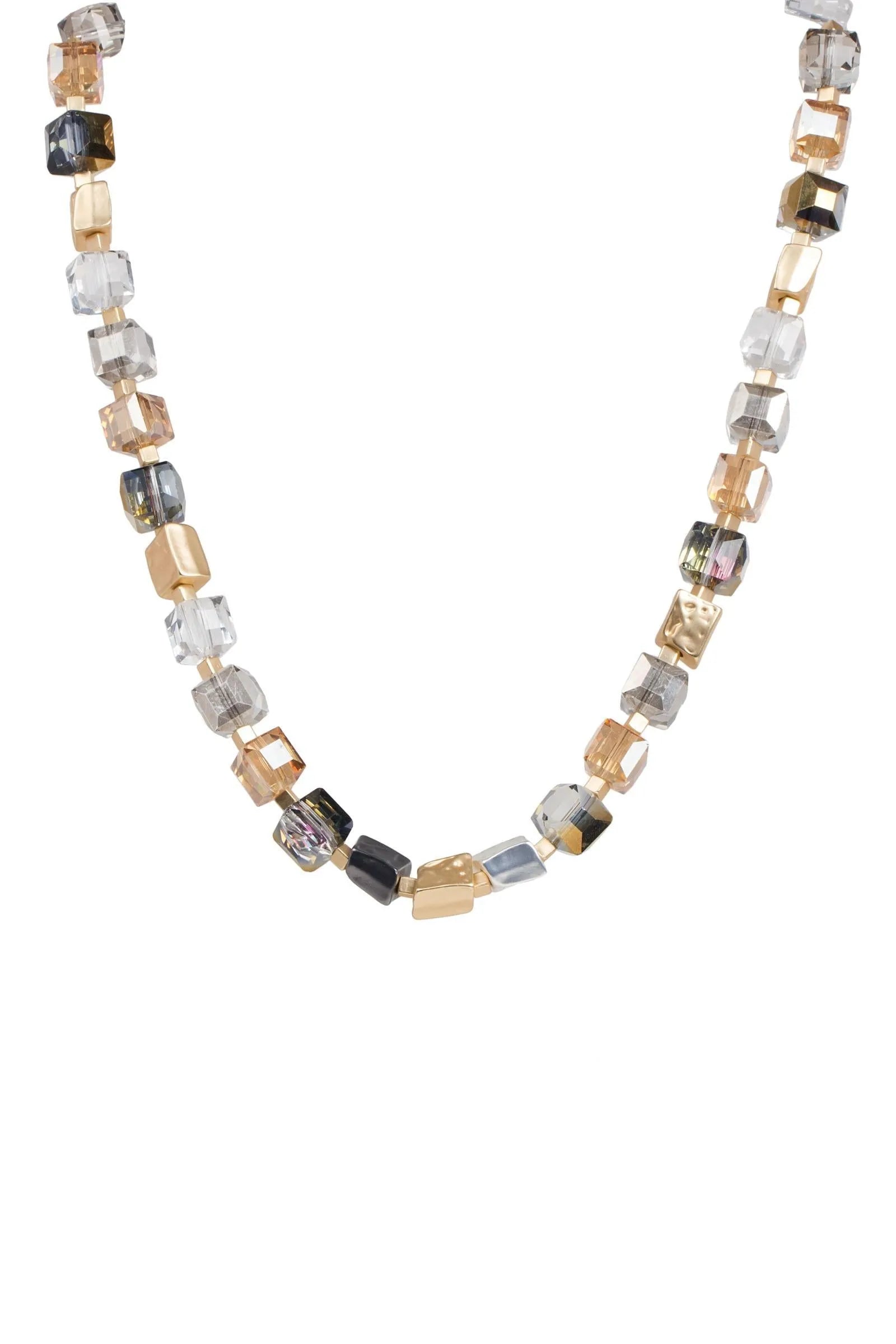 Elegant Bead and Stone Statement Necklace for Women - Boho Chic Jewelry for Parties, Weddings & Special Occasions