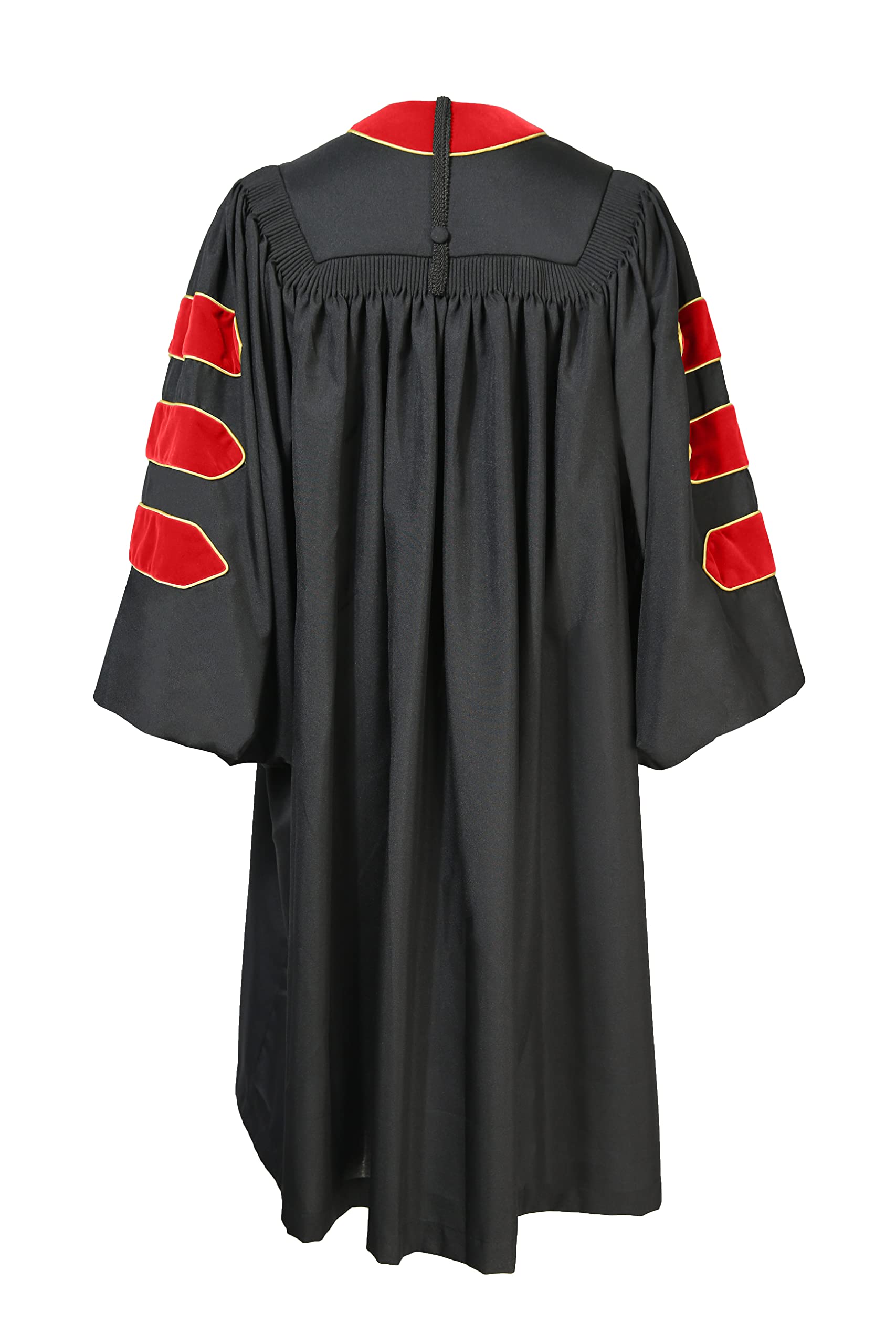 Premium Doctoral Graduation Gown Set with 8-Sided Tam & Hood - PhD Graduation Ceremony Attire for Academic Achievements - Perfect for Commencement, Convocation & Formal Academic Events