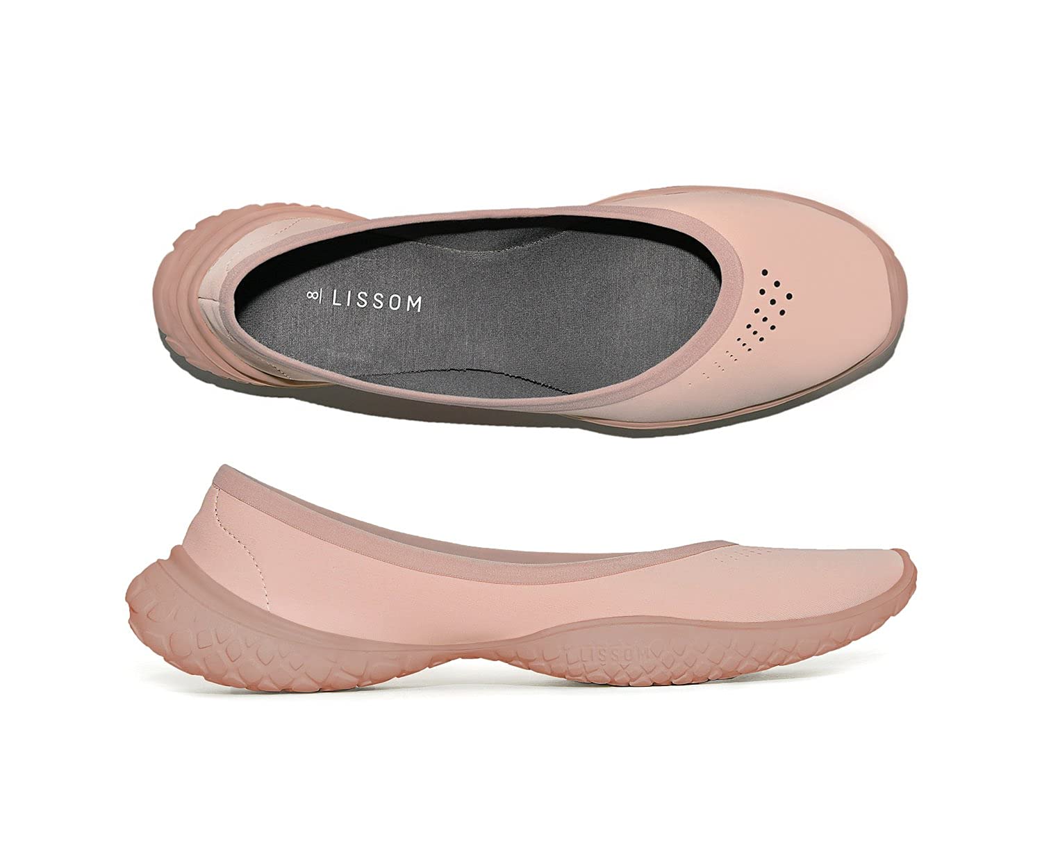 LISSOM Women's Ballet Flats - Lightweight Slip-On Comfortable Shoes with Stretchy & Flexible Design, Machine Washable for All Day Wear - Perfect for Work, Travel and Casual Outfits