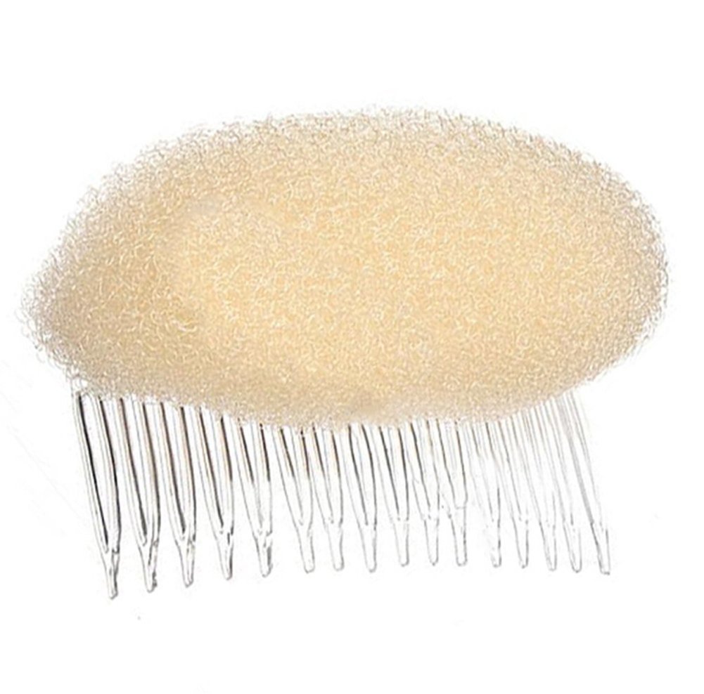 Beige Hair Volume Bump Up Clip - 2 Pack Hair Maker Tool & Comb for Instant Volume & Lift - Perfect for Updos, Ponytails & Styling at Home or Salon