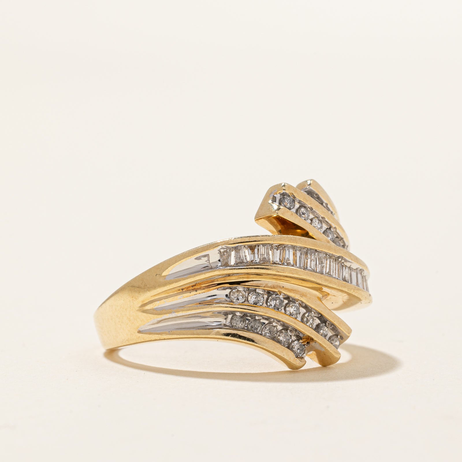 0.36ctw Diamond Waterfall Ring for Women - Size 8.25 | Elegant Wedding, Engagement & Anniversary Gift | Perfect for Bridal Jewelry & Special Occasions