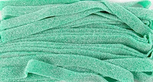 Bayside Sour Candy Belts - Green Apple Flavor (1LB) | Tangy & Sweet Sour Belts for Parties, Movie Nights & Snacking