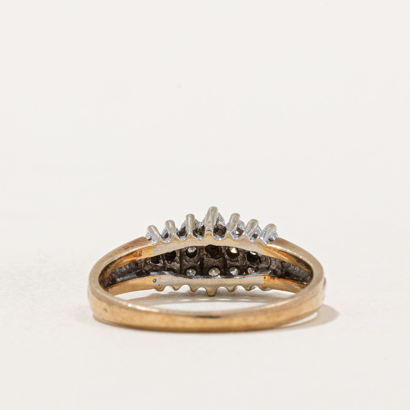 0.23ctw Diamond Row Cluster Ring for Women - Size 5.75 | Elegant Wedding, Engagement & Anniversary Jewelry Gift