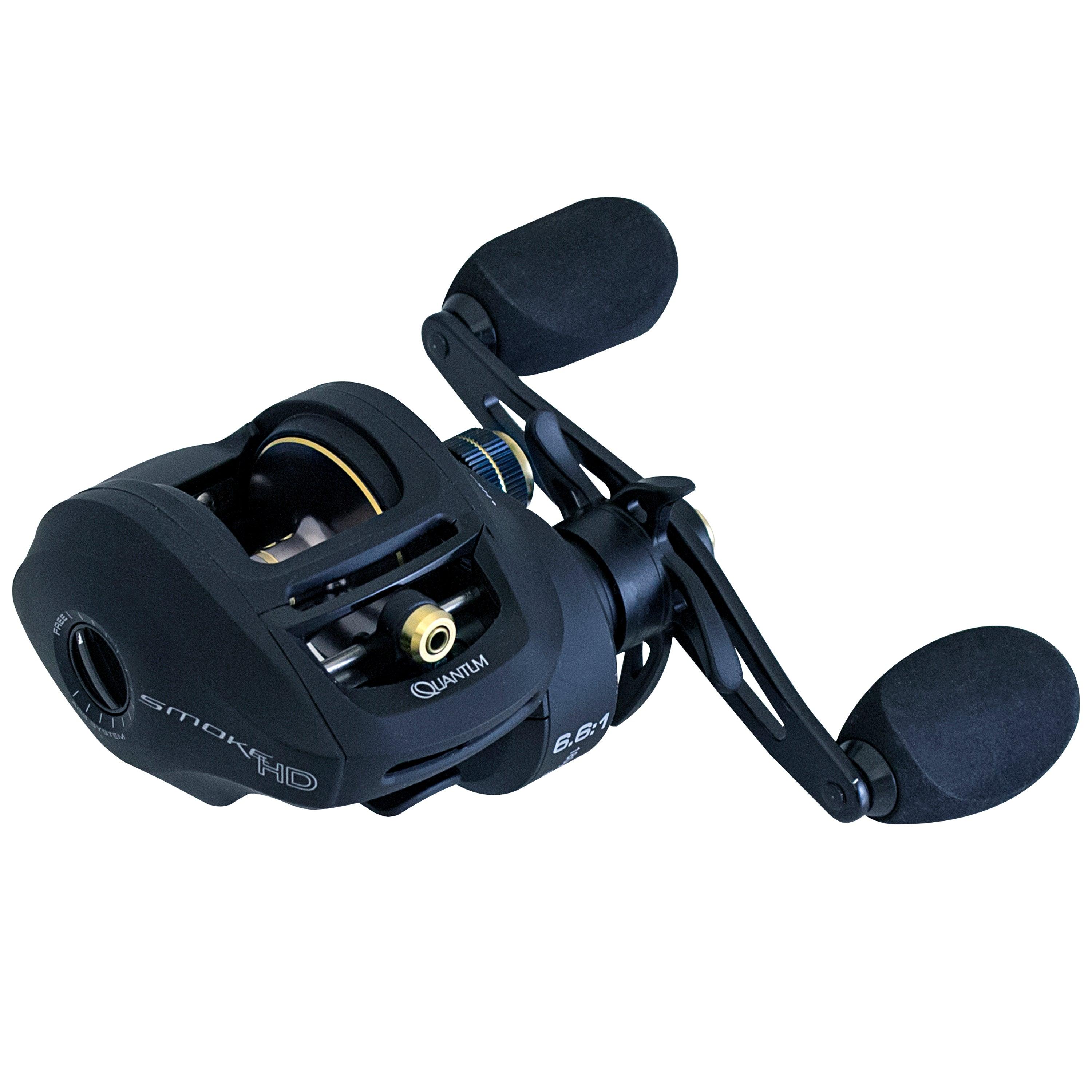 Quantum Smoke HD Baitcasting Reels - High Performance Fishing Reel for Bass, Walleye & Saltwater | Smooth Drag System & Lightweight Design | Perfect for Freshwater & Offshore Fishing