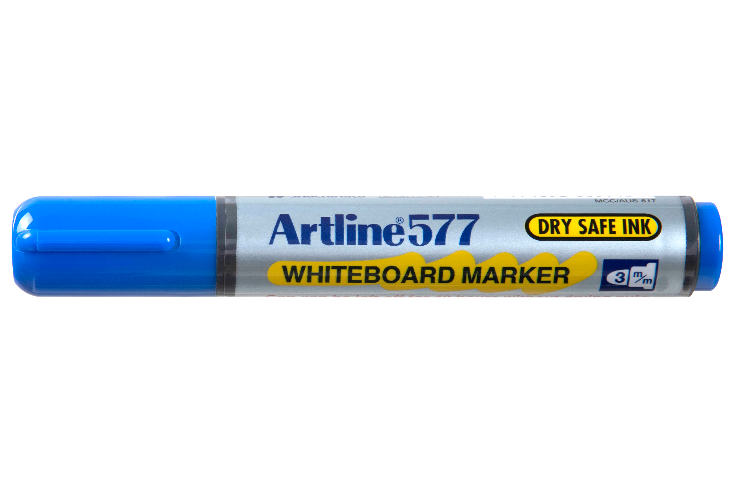 Artline 577 Whiteboard Markers - 3mm Bullet Tip, Blue Ink, Pack of 12 - Perfect for Office Meetings, Classroom Teaching & Home Organization