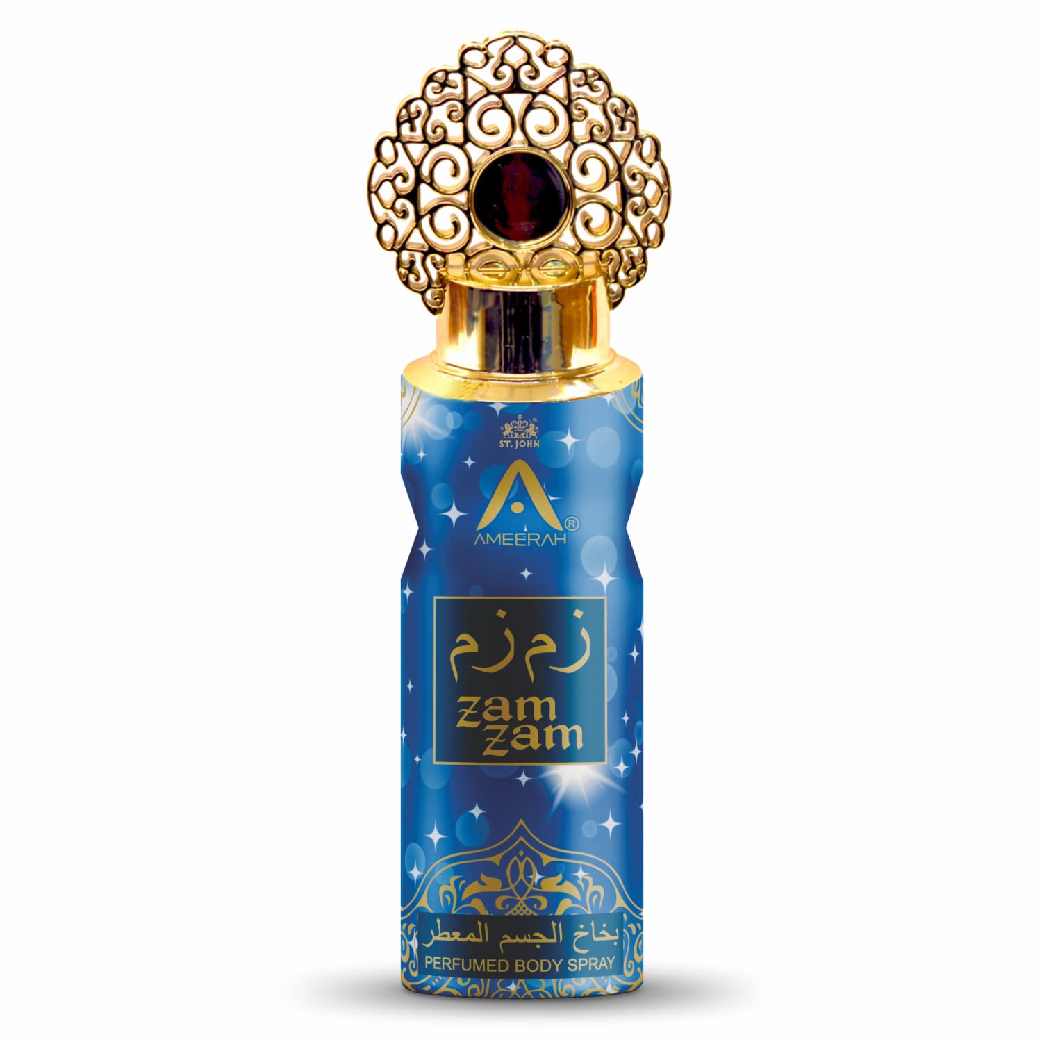 ST.JOHN Ameerah Zam Zam Perfumed Deodorant Body Spray for Men & Women - 24 Hours Long Lasting Fragrance (200ml/6.7oz) | Fresh Scent for Daily Use, Work, Gym & Special Occasions