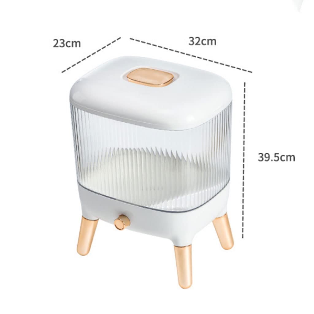 Airtight Rice Storage Container with Lid - Large Capacity Rice Dispenser & Cereal Bucket for Kitchen, Pantry Organization | Perfect for Rice, Grains, Flour, and Dry Food Storage