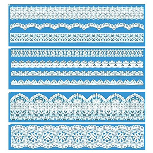 set of 4 big lace mats