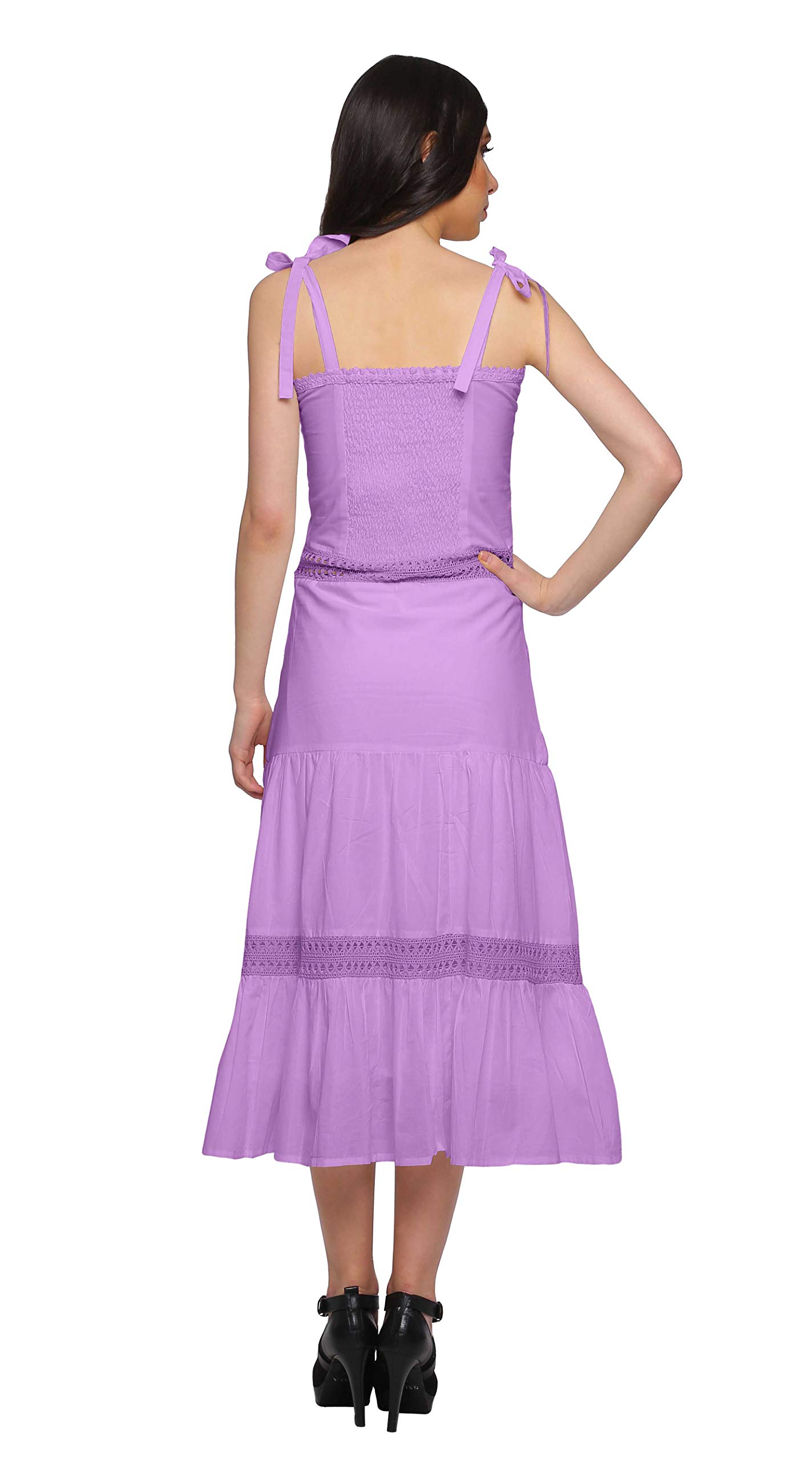 Stylish Moomaya Shoulder Strap Dresses for Women - Casual Sleeveless Plus Size Summer Outfits - Perfect for Beach Vacations, Date Nights & Weekend Outings