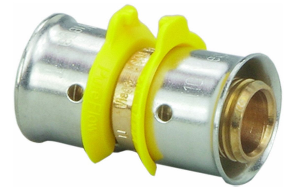 Viega 83001 Pureflow Bronze PEX Press Coupling 5/16