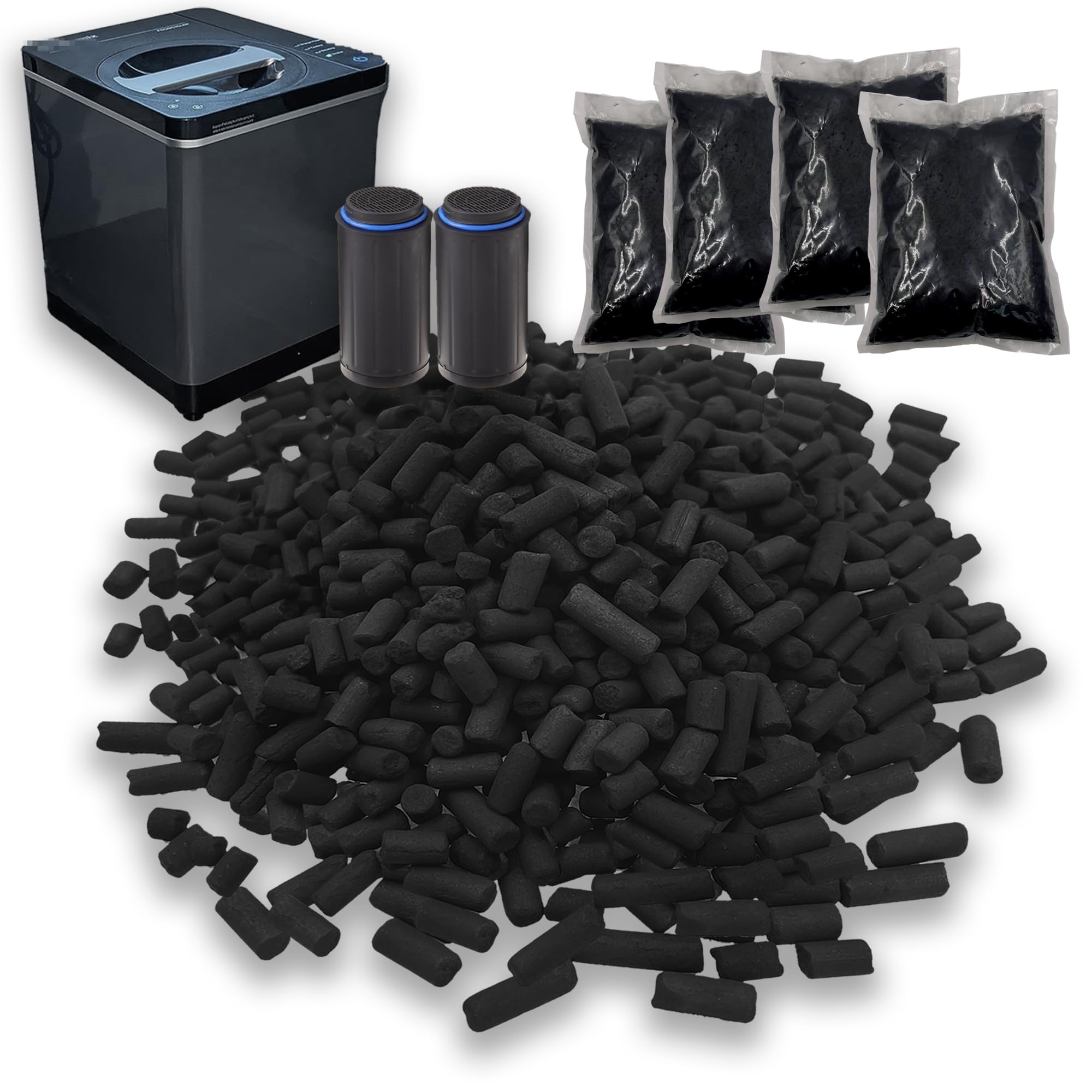 4 Pack Replacement Activated Charcoal Filters for Vitamix FC-50-SP Foodcycler - Odor Eliminating Refills for Smart Waste Composter - Compatible with Vitamix Electric Compost Bin - Perfect for Kitchen, Home & Eco-Friendly Composting
