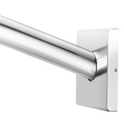 Moen CSR2167CH 5-Foot Low Profile Curved Shower Rod in Chrome - Perfect for Small Bathrooms & Space-Saving Shower Solutions