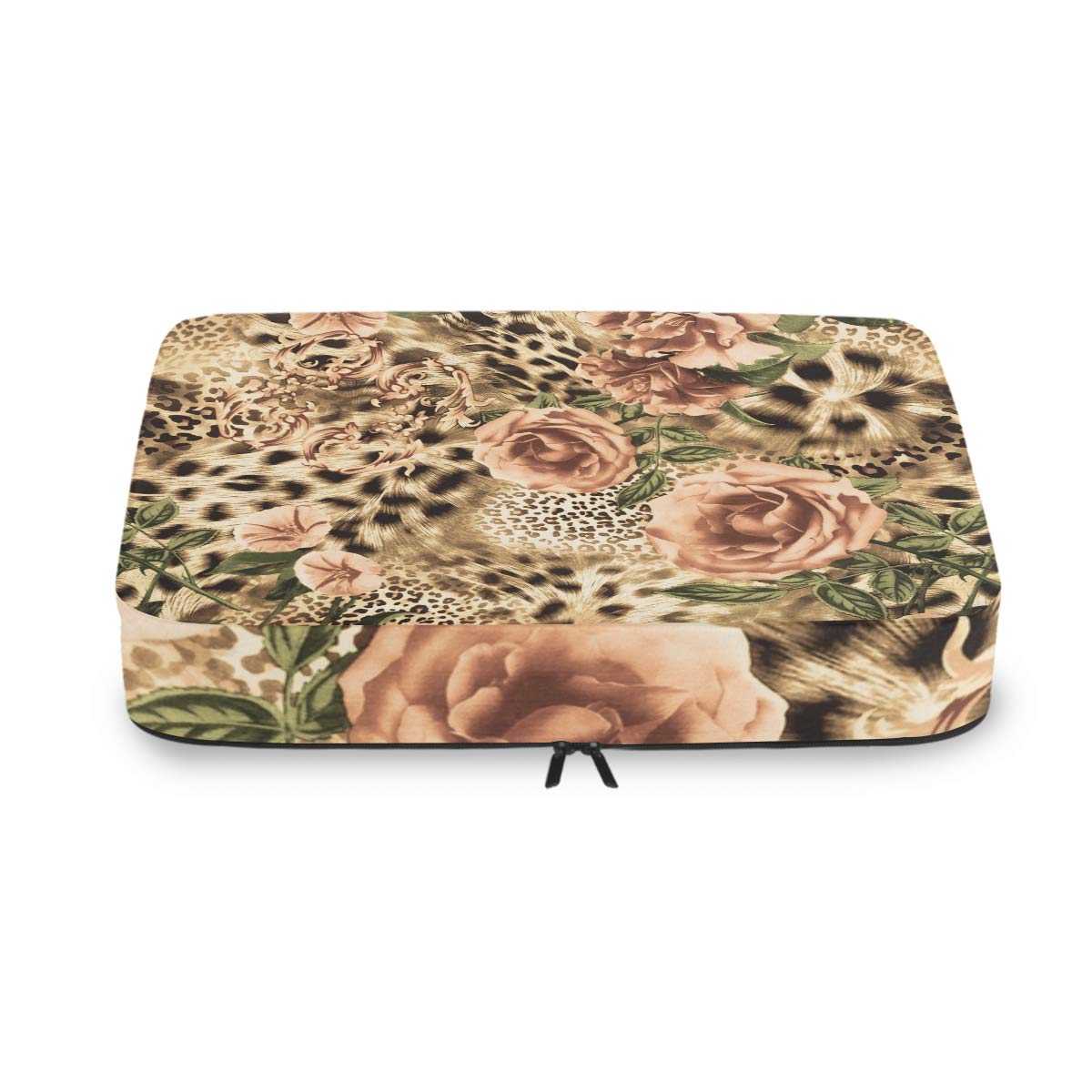 Animal Leopard Print Packing Cubes 4-Piece Set - Mesh Travel Organizers for Luggage & Suitcase Storage | Perfect for Vacation, Business Trips & Weekend Getaways