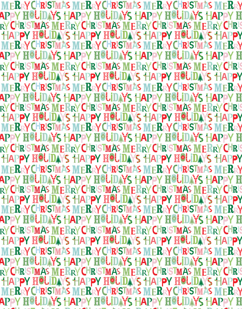 Festive Holiday Wishes Scalloped Tissue Paper - Decorative Gift Wrapping, Party Decorations & Craft Projects for Christmas, Birthdays & Special Occasions