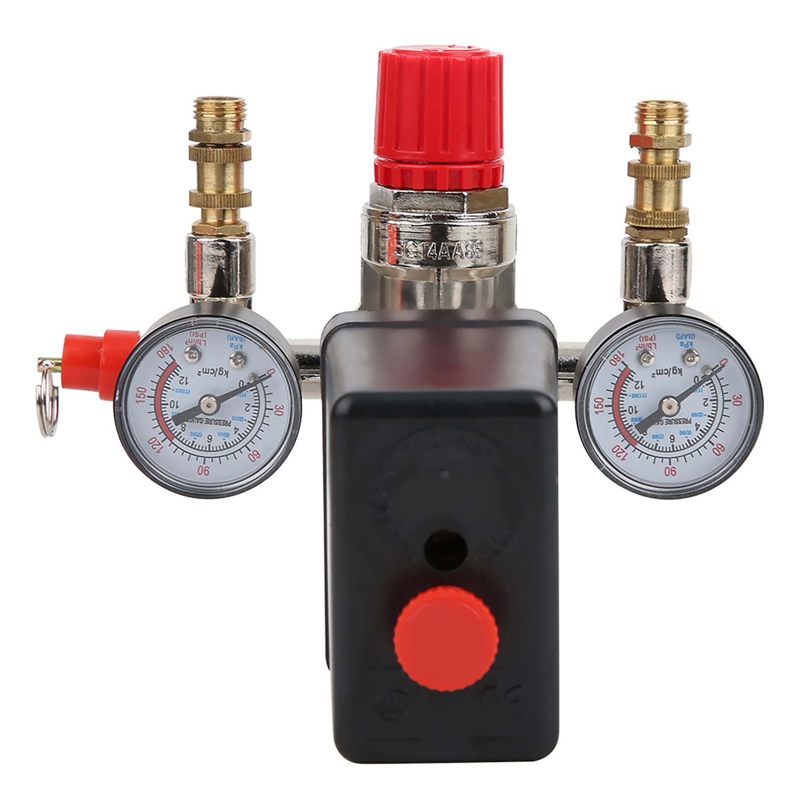Agatige Air Compressor Pressure Switch Control Valve - Pump Accessories & Pressure Regulator Assembly for Bama Bracket - Perfect for Industrial, Automotive, and DIY Air Compressor Systems