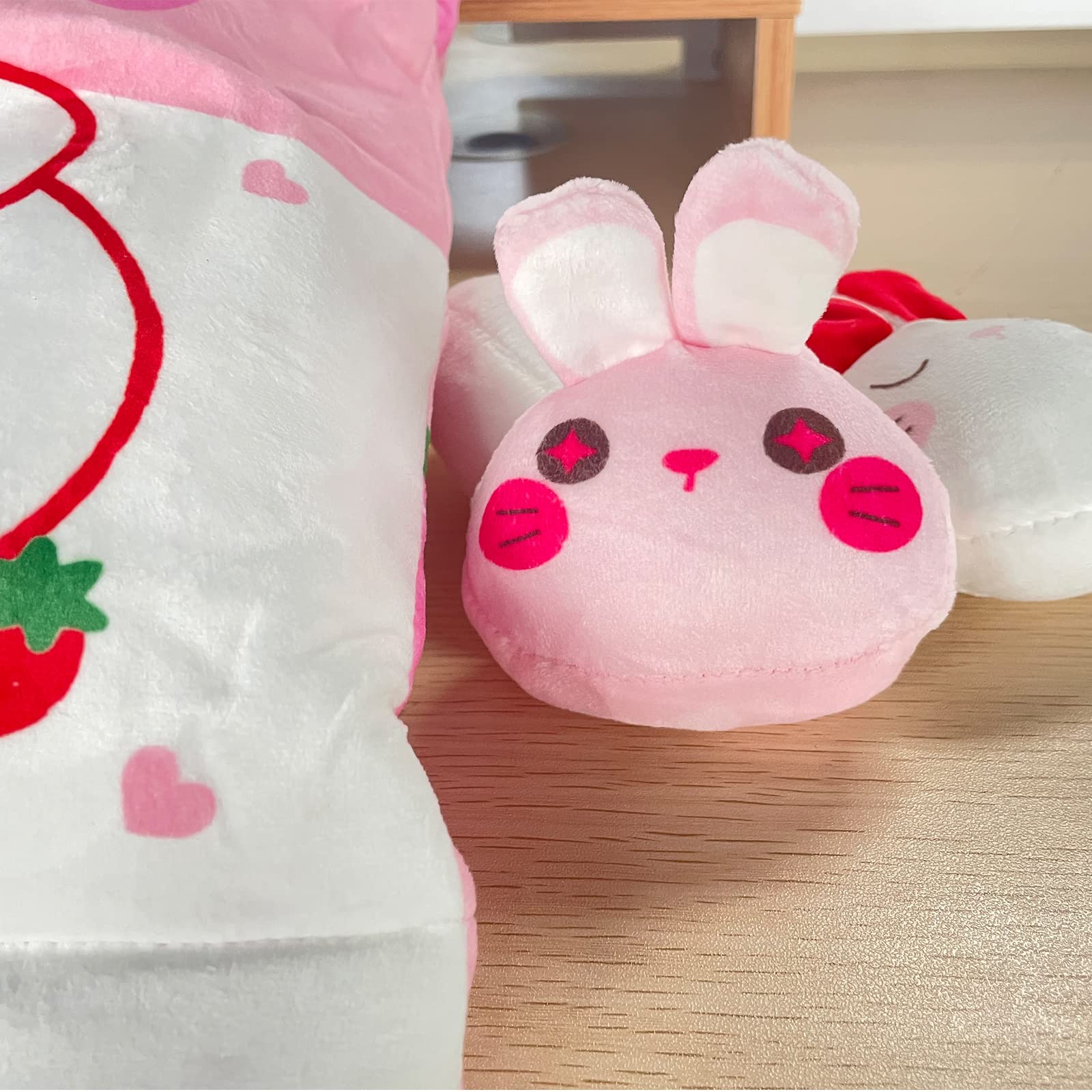 LUNK Mini Plush Pudding Doll - Soft Bunny Stuffed Animal Toy, Cute Simulation Snack Plushie for Kids, Home Decor, Sofa Pillow (Perfect for Nursery, Gift, Bedroom Decoration & Cuddling)