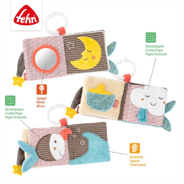Bruno the Bear Soft Play Activity Booklet - Interactive Learning Toy for Toddlers & Kids - Perfect for Early Education, Travel & Quiet Playtime