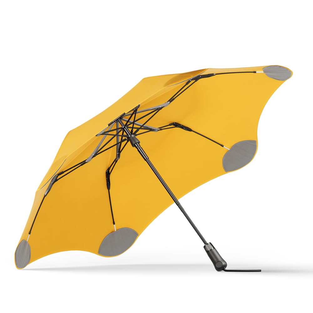 BLUNT Metro Travel Umbrella - 39 Inch Windproof Compact Umbrella for Men & Women, Portable Heavy Duty UV Sun & Rain Protection - Yellow | Perfect for Commuting, Travel, Hiking & Outdoor Activities