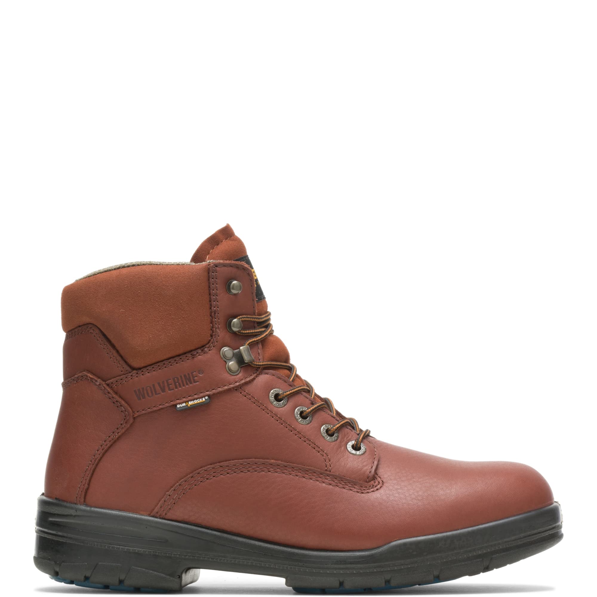 Wolverine Men's Durashocks Sr Direct Attach 6 Inch Work Boot - Durable Safety Boots for Construction, Landscaping & Outdoor Work