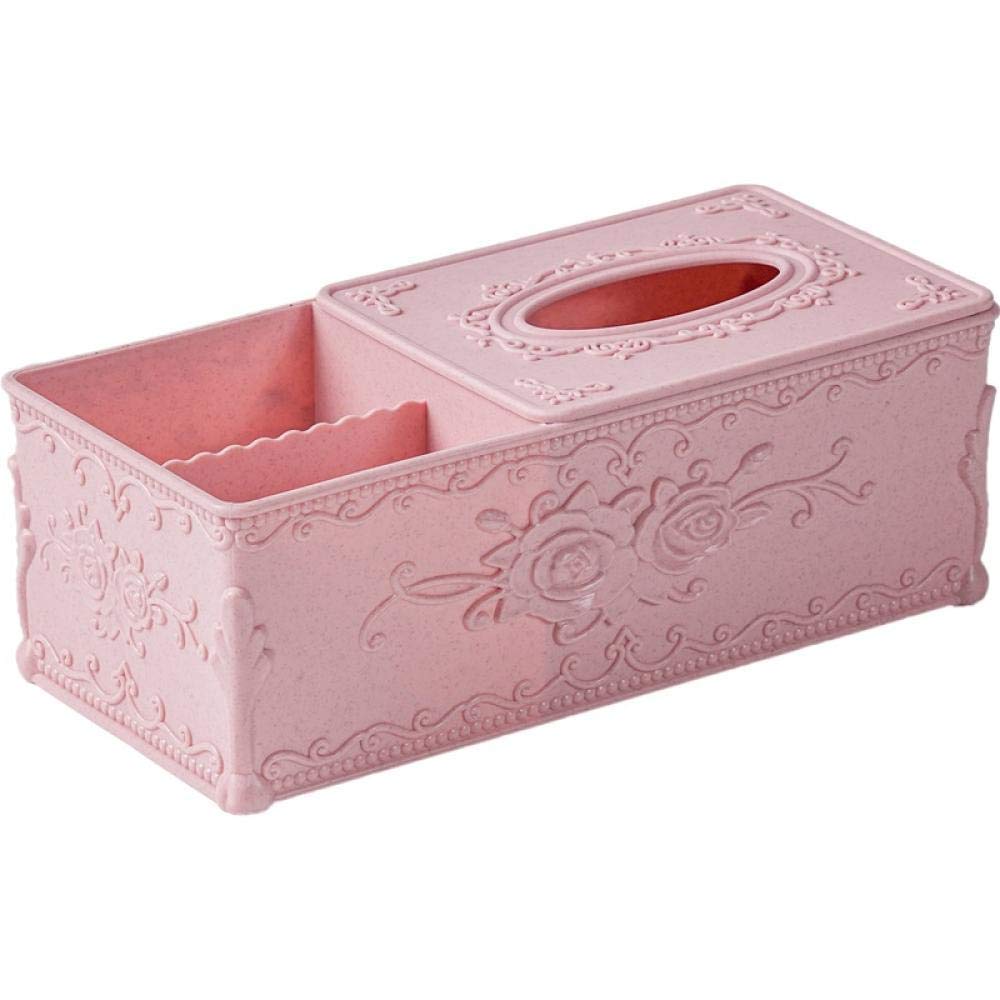Carved Tissue Box Holder for Living Room & Desktop Decor