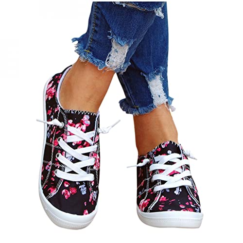 **Women's Lightweight Slip-On Walking Sneakers - Comfortable Flat Loafers for Women - Perfect for Walking, Travel & Casual Wear**