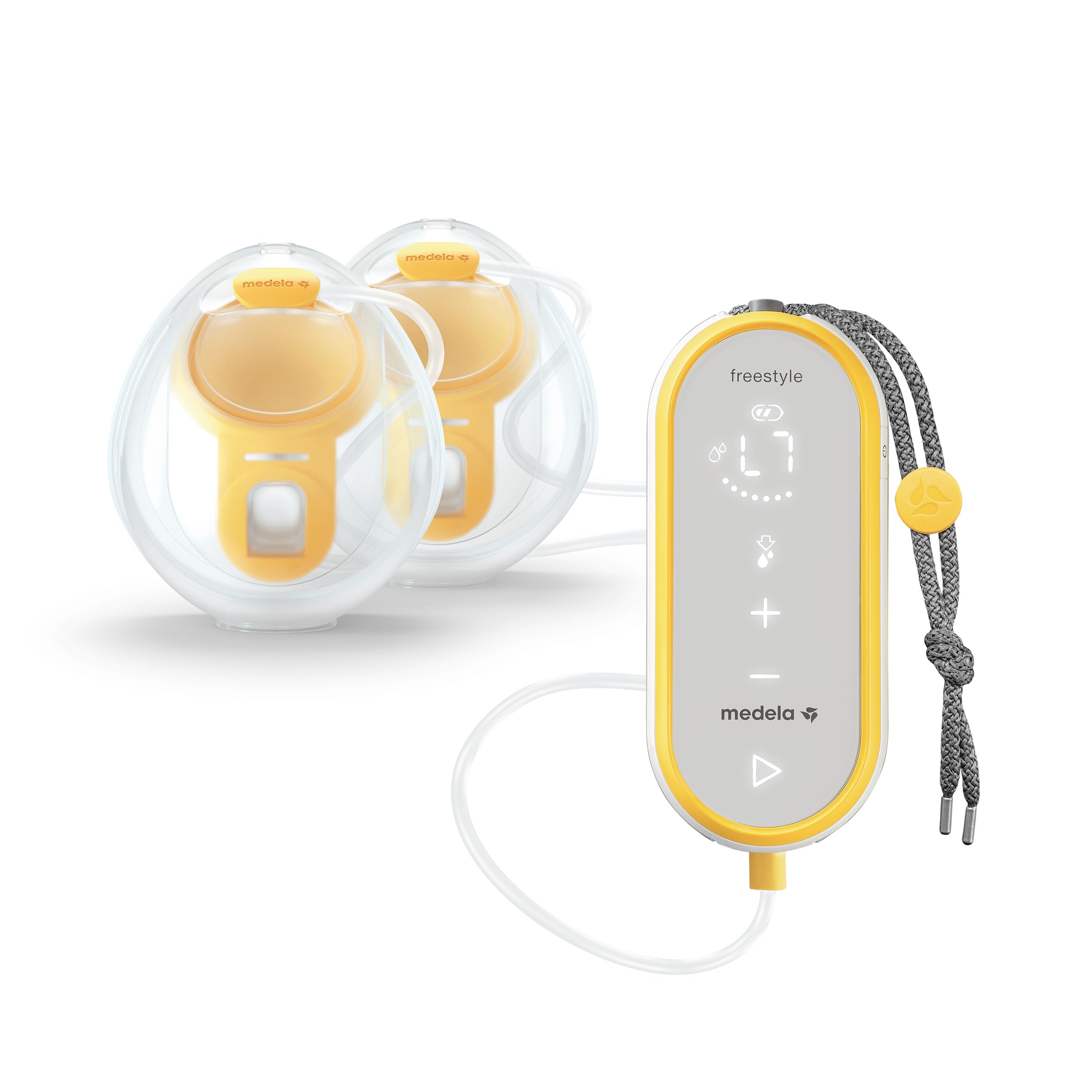 Medela Freestyle Hands-Free Double Electric Breast Pump with Wearable Cups - Wireless App Control, Portable & Discreet Breastfeeding Pump for Working Moms - Perfect for Office, Travel & On-the-Go Nursing