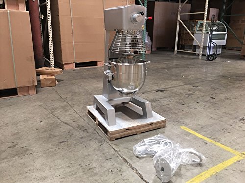 30-Quart Commercial Mixer - Heavy Duty Stand Mixer for Bakery, Pizza Dough & Food Prep | NSF Certified | Restaurant & Kitchen Use (HLM-30B-B30dup) | Perfect for Bakeries, Pizzerias & Catering Businesses