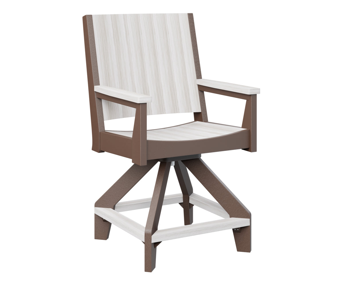 Berlin Gardens Mayhew Swivel Bar Stool - Adjustable Height Counter Chair for Kitchen Island, Breakfast Bar & Home Pub Use
