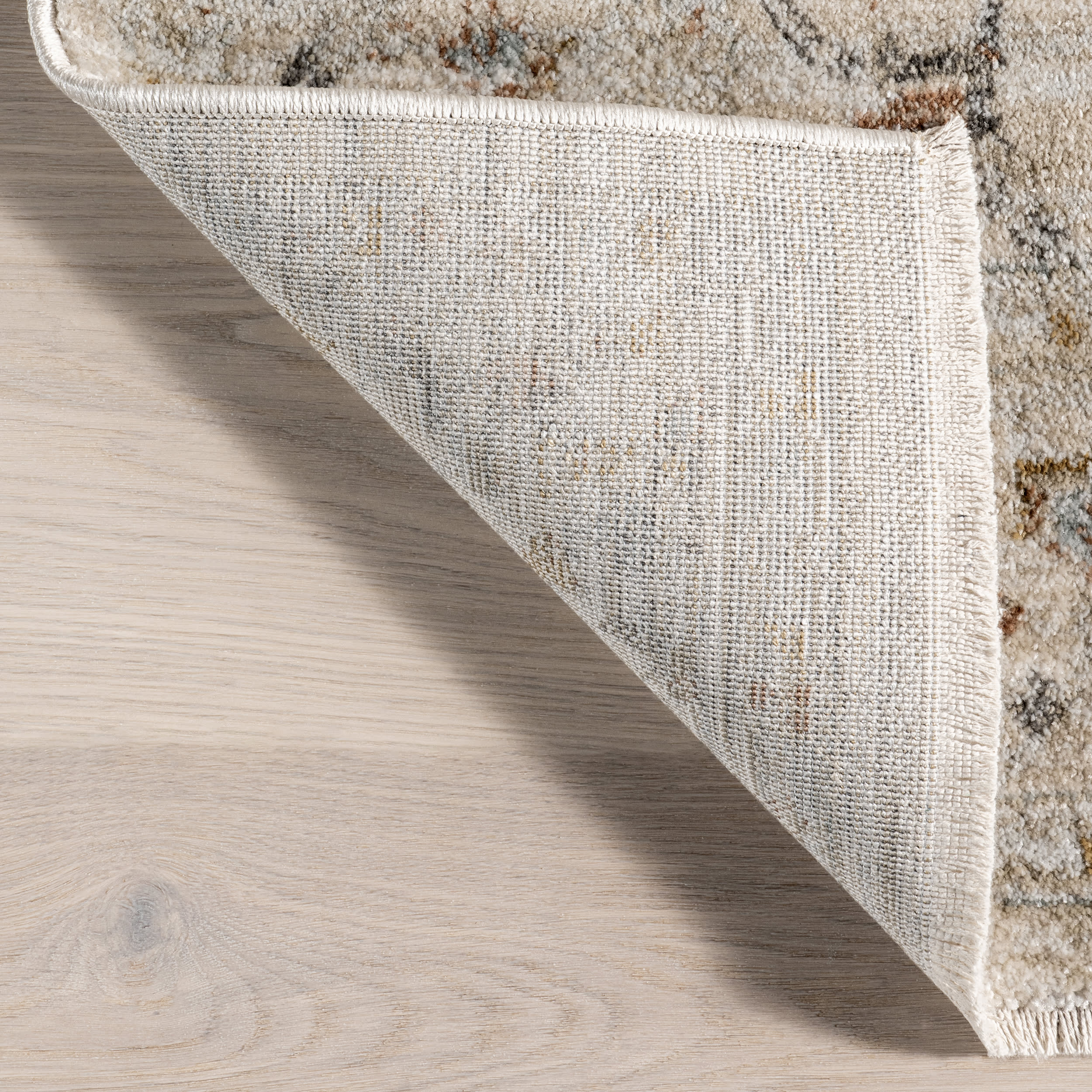 Desiree Medallion Area Rug - Soft Beige Bohemian Decor Rug for Living Room, Bedroom & Home Office | Machine Washable Non-Slip Rug