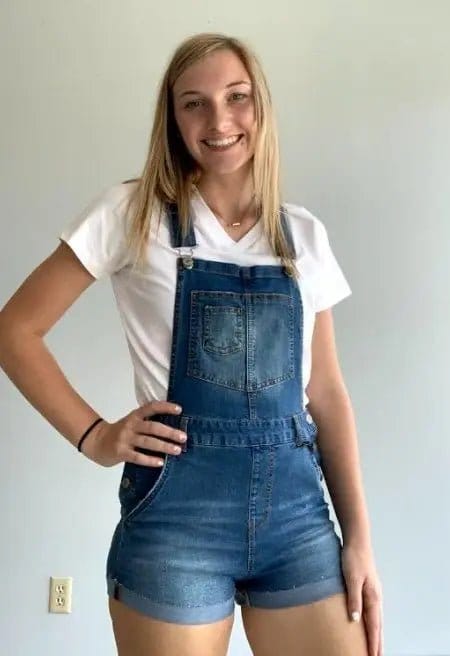 Women's Denim Overalls Shorts - High Waisted Distressed Denim Jumpsuit for Summer - Perfect for Casual Outings, Music Festivals & Street Style