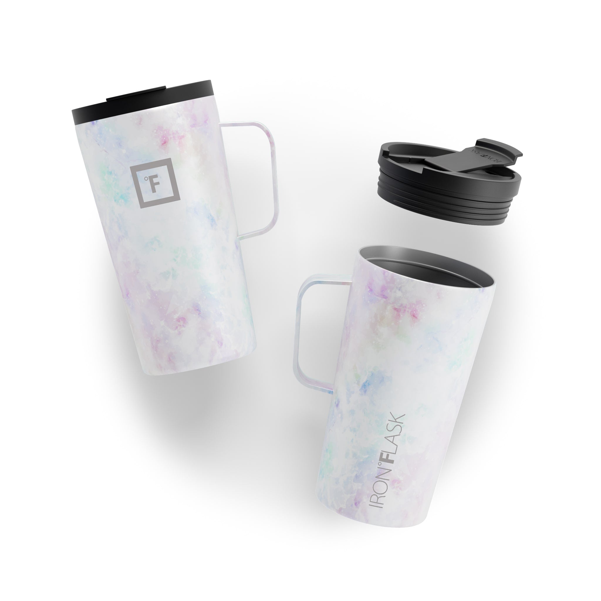 16 Oz Grip Coffee Mug 2.0 - Non-Slip Handle, Durable Ceramic Travel Mug for Hot & Cold Drinks - Perfect for Office, Commute, Camping and Outdoor Activities