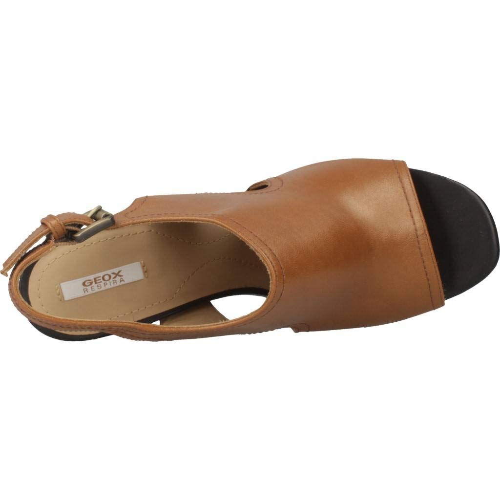 Geox Women's D Sandal Vega A - Comfortable Wedge Heel Open Toe Sandals for Women | Summer Beach Walking, Casual Outings & Vacation Wear