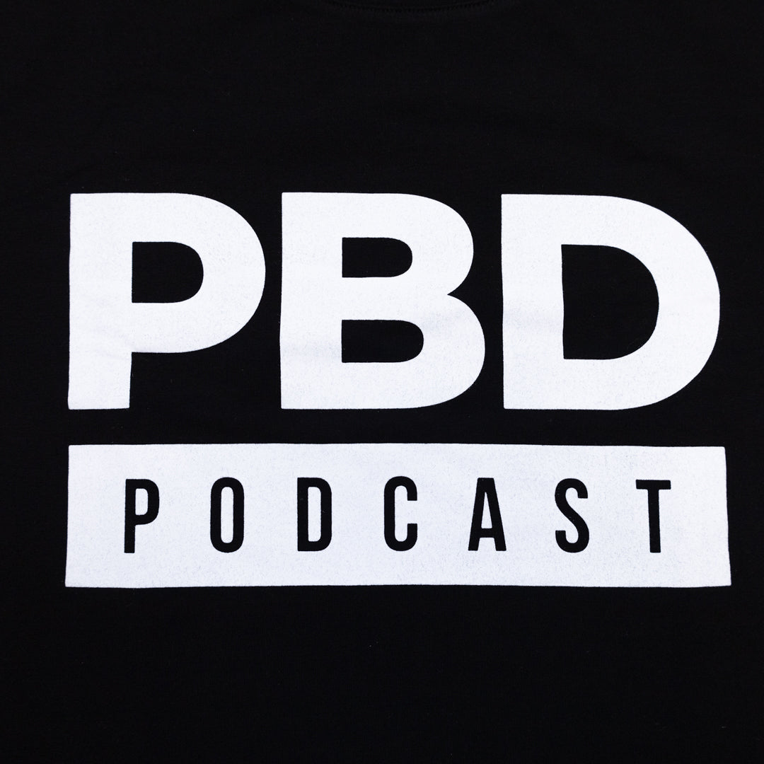 PBD Podcast Black Short Sleeve T-Shirt for Men - Comfortable Cotton Tee for Fans, Daily Wear & Casual Outfits