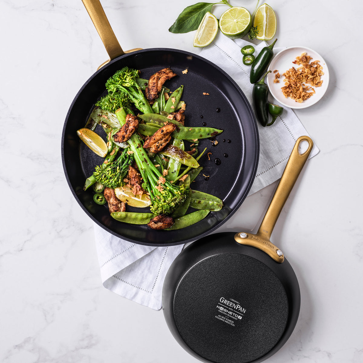 Premium Nonstick Ceramic Frying Pan Set - 8 & 11 Inch Cookware with Eco-Friendly Coating | Perfect for Sauteing, Frying & Healthy Cooking | Dishwasher Safe & PFOA Free