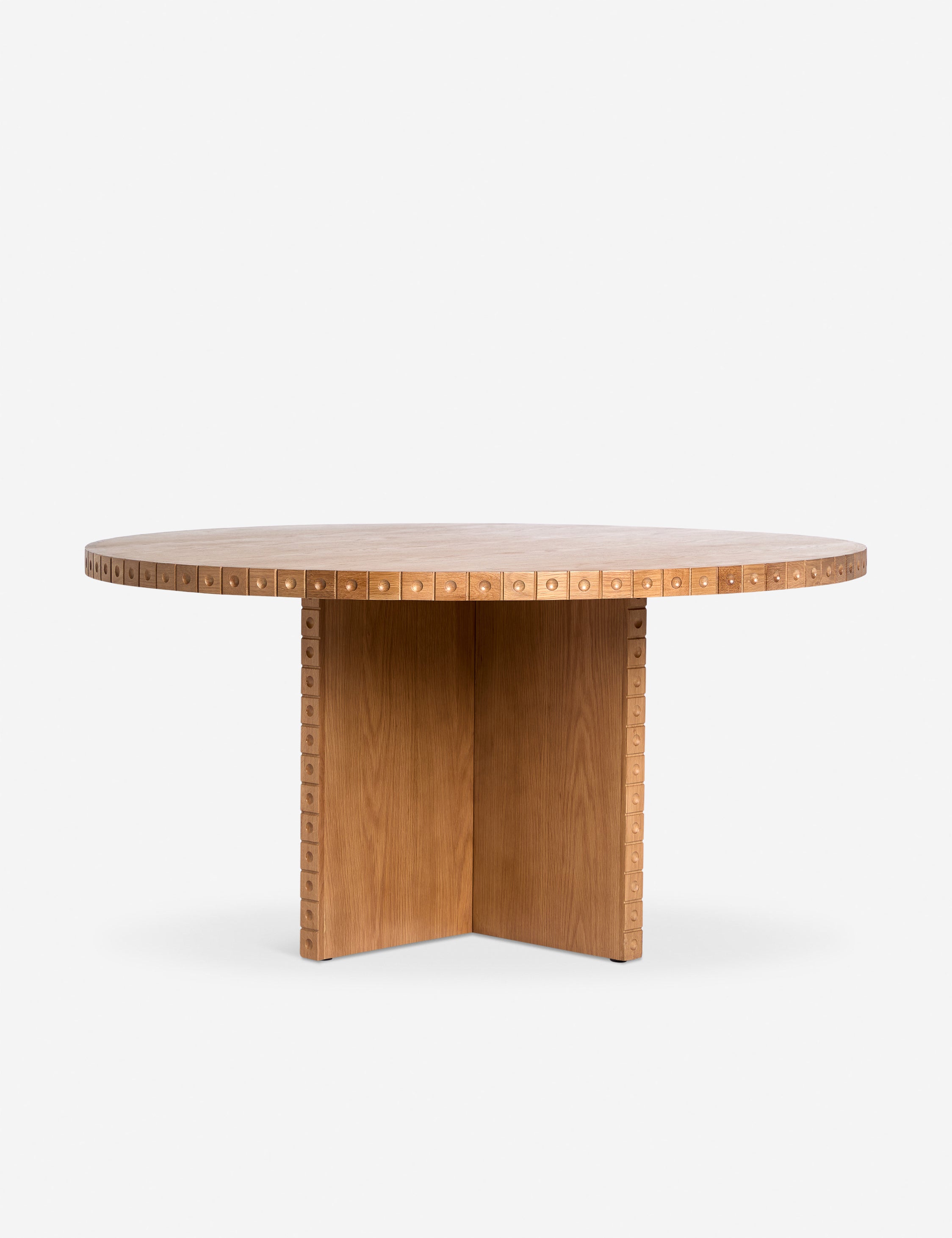 Modern Edda Round Dining Table - 42 Inch Wooden Kitchen Table for Small Spaces, Perfect for Breakfast Nook, Apartment Dining & Cozy Gatherings