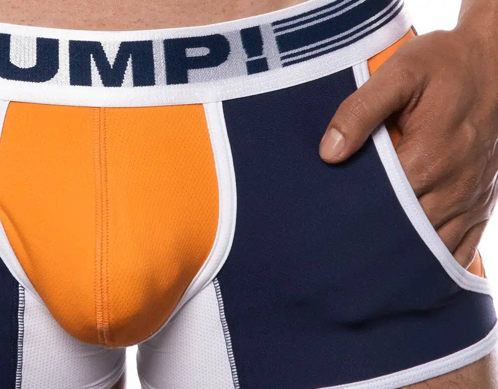 PUMP! Varsity Jogger Boxer Briefs for Men - Comfortable Navy Blue Athletic Underwear - Perfect for Gym, Running & Everyday Wear